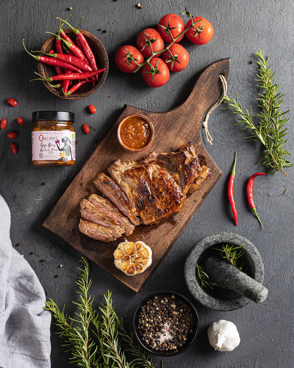 Goji berry chutney s rib eye GreekMarket